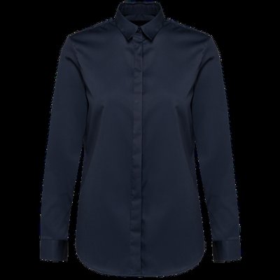 Camisa sarga manga larga chica Navy 3XL
