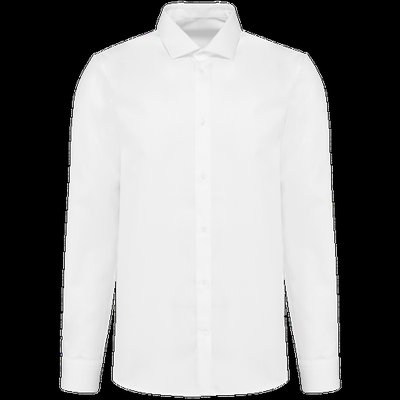Camisa Tejido de popelina hombre White 4Xl