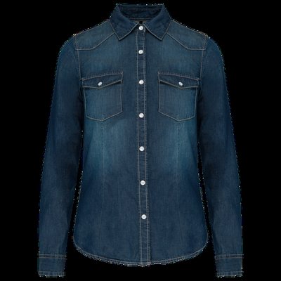 Camisa vaquera manga larga mujer Blue Jean XXL