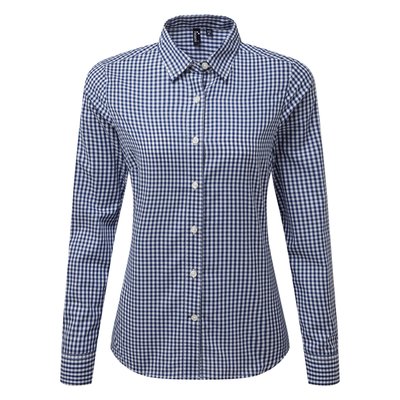 Camisa Vichy cuadros grandes Navy / White Xs
