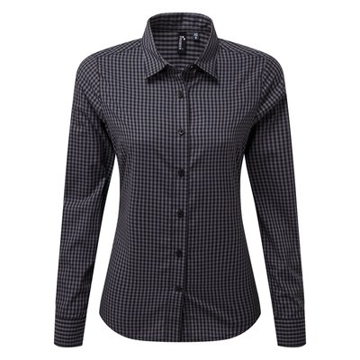 Camisa Vichy cuadros grandes Steel / Black Xs