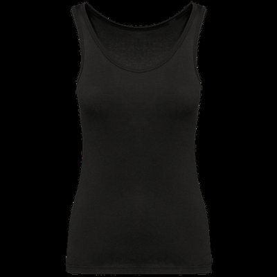 Camiseta 100% algodón de tirantes mujer Black S