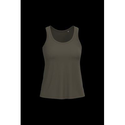 Camiseta 100% algodón de tirantes mujer Dark Khaki L
