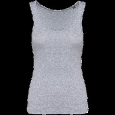 Camiseta 100% algodón de tirantes mujer Oxford Grey L