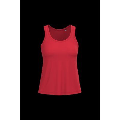 Camiseta 100% algodón de tirantes mujer Red Xxl