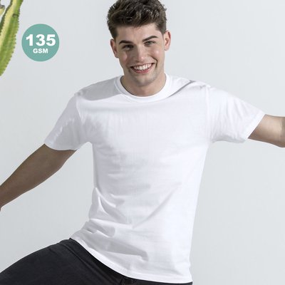 Camiseta Adulto Blanca 135g/m2 Algodón