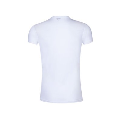 Camiseta adulto blanca transpirable textura algodón