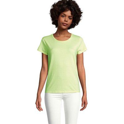 Camiseta Ajustada Algodón Mujer Apple Green M