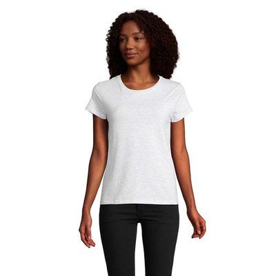 Camiseta Ajustada Algodón Mujer Ceniza Xxl