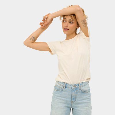 Camiseta Ajustada Algodón Mujer
