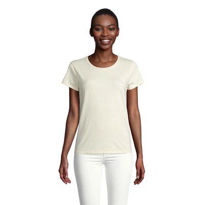 Camiseta Ajustada Algodón Mujer