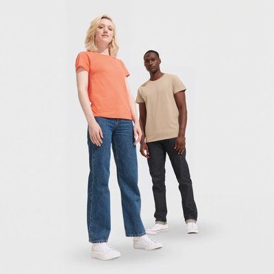 Camiseta Ajustada Algodón Mujer