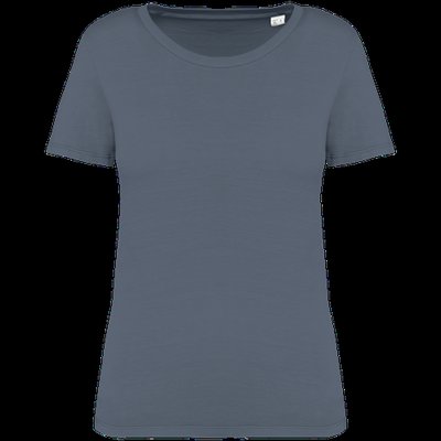 Camiseta ajustada algodón orgánico mujer Washed Mineral Grey L