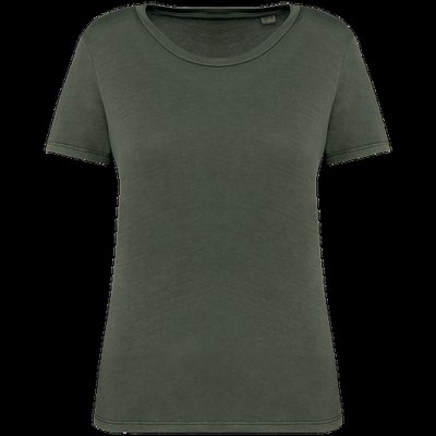 Camiseta ajustada algodón orgánico mujer Washed Organic Khaki L