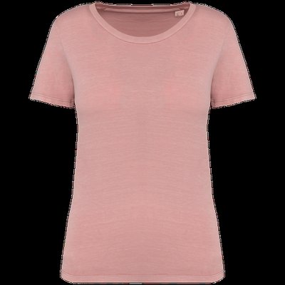 Camiseta ajustada algodón orgánico mujer Washed Petal Rose M