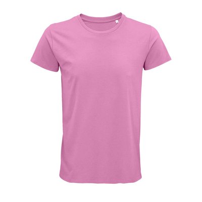 Camiseta ajustada de cuello redondo para hombre Rosa Orquídea S