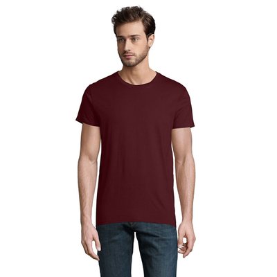 Camiseta Ajustada Hombre 175g Burgundy Xxl
