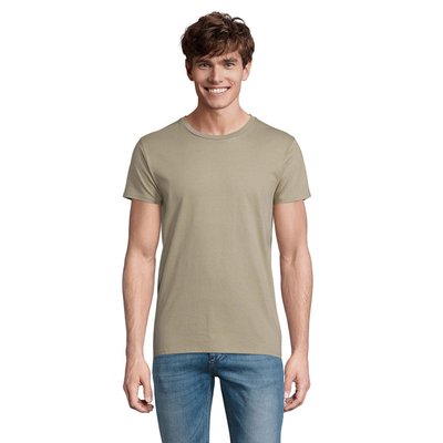 Camiseta Ajustada Hombre 175g Caqui S