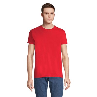 Camiseta Ajustada Hombre 175g Rojo Brillante XS