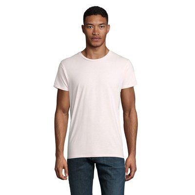 Camiseta Ajustada Hombre 175g Rosa Pálido XS