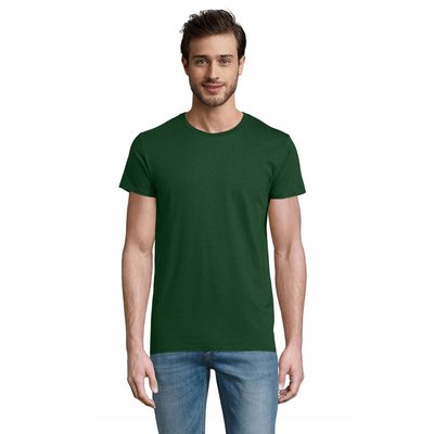 Camiseta Ajustada Hombre 175g Verde Botella Oscuro M