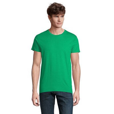 Camiseta Ajustada Hombre 175g Verde XS