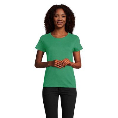 Camiseta Ajustada Mujer Algodón Orgánico Verde Xxl