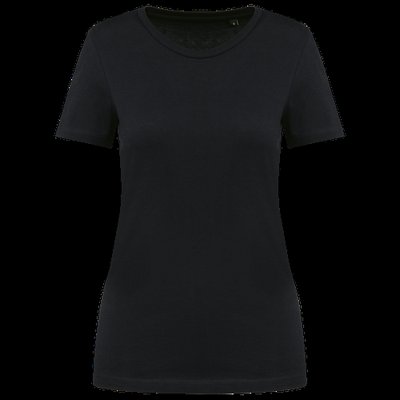 Camiseta de algodón de calidad para mujer Black M