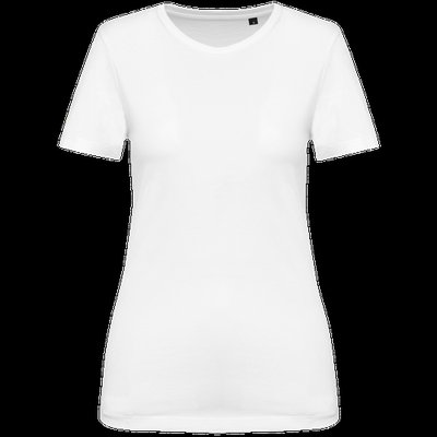 Camiseta de algodón de calidad para mujer White Xxl