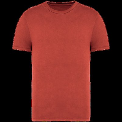 Camiseta algodón corte ajustado Washed Paprika Xl