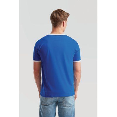 Camiseta de algodón con cuello contrastado