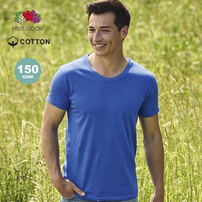 Camiseta Algodón Cuello Pico Adulto