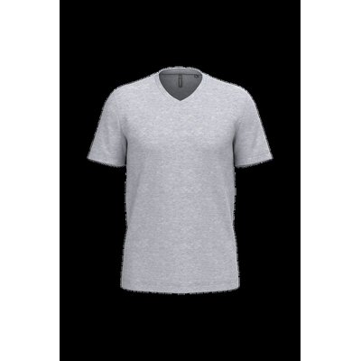 Camiseta de algodón con cuello de pico Oxford Grey Xxl