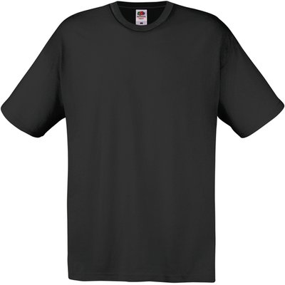 Camiseta algodón cuello redondo Black L