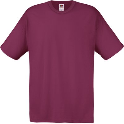 Camiseta algodón cuello redondo Burgundy 3XL