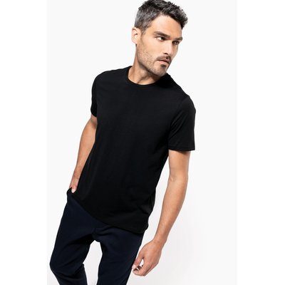 Camiseta algodón cuello redondo entallada