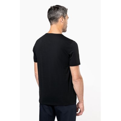 Camiseta algodón cuello redondo entallada