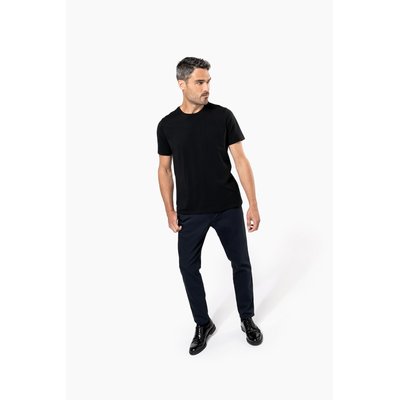 Camiseta algodón cuello redondo entallada