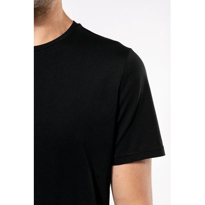Camiseta algodón cuello redondo entallada
