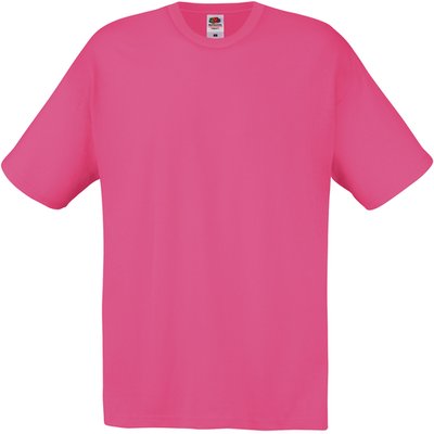 Camiseta algodón cuello redondo Fuchsia XL