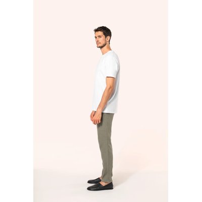 Camiseta algodón cuello redondo hombre