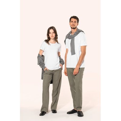 Camiseta algodón cuello redondo hombre