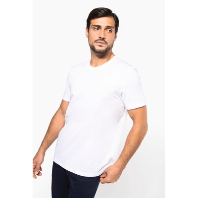 Camiseta algodón cuello redondo hombre