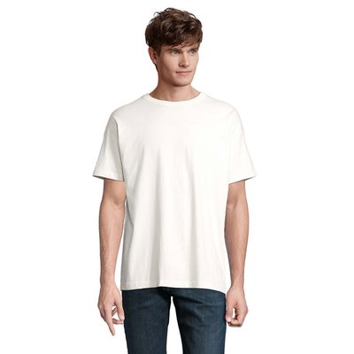 Camiseta de algodón para hombre oversize Blanco Roto Xl