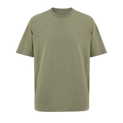 Camiseta de algodón para hombre oversize Caqui M