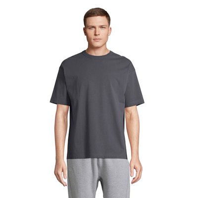 Camiseta de algodón para hombre oversize Gris Ratón S