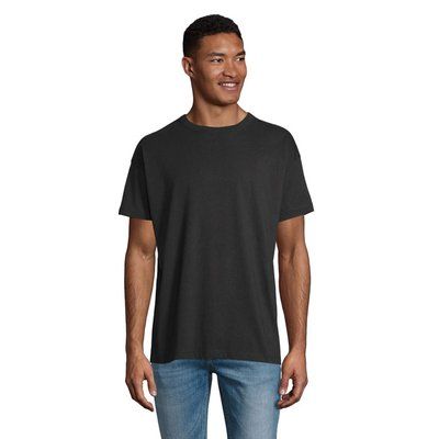Camiseta de algodón para hombre oversize Negro Profundo Xxl