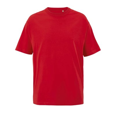 Camiseta de algodón para hombre oversize Rojo Brillante Xxl