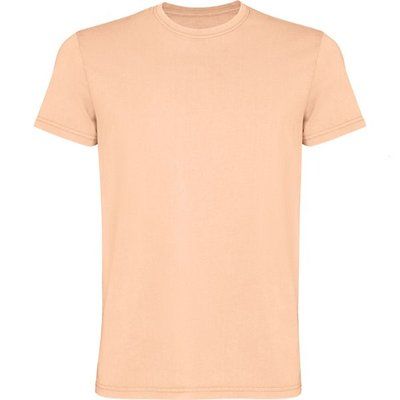Camiseta de algodón lavado ácido de hombre Papaya Claro Lavado M