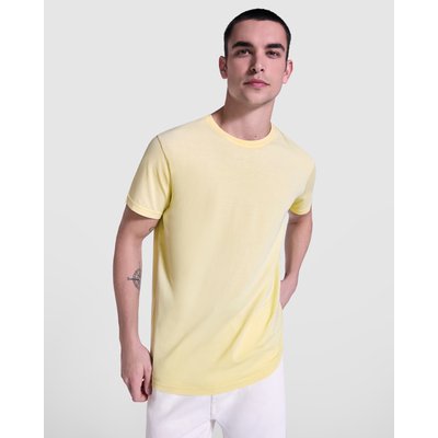 Camiseta de algodón lavado ácido de hombre
